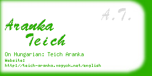 aranka teich business card